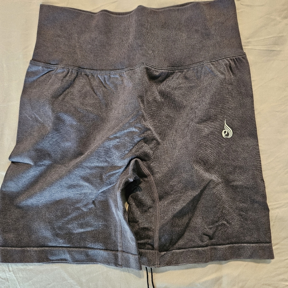 Black Athletic Shorts with Subtle Logo